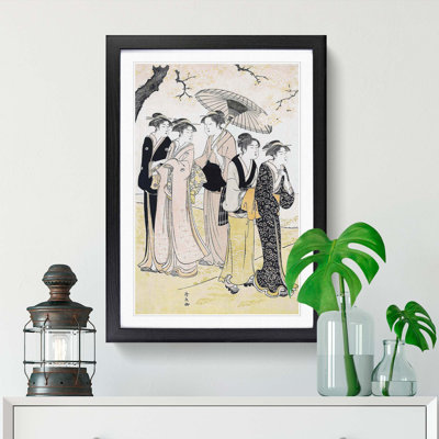 The Third Month by Torii Kiyonaga - Framed Print