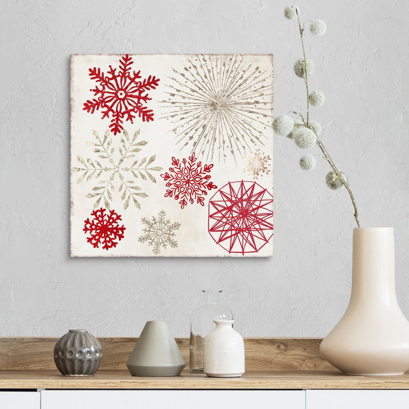 «Merry Christmas Sparkles», reproduction d'art sur toile, H 16 po x l 16 po x P 1,25 po, Toile tendue
