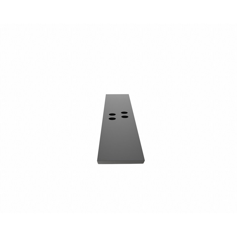 10 po x 2,5 po x 0,50 po - Support de comptoir mural original, H 0,5 po x l 2,5 po x P 10 po