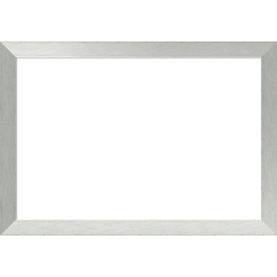 Brushed Sterling Silver Framed Dry Erase Magnetic Board Organization Boards