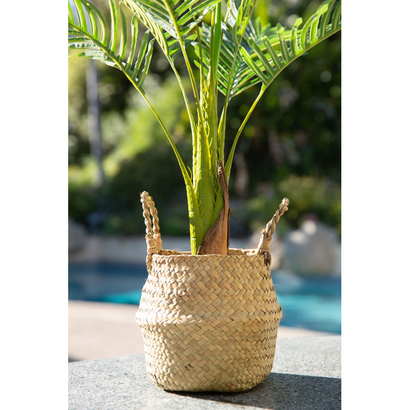 Palmier artificiel 26,25 po dans un panier