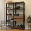 Armoire-penderie avec rangement à 2 tiroirs et tablettes ouvertes Madesa-1668218621