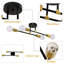 Modern 4-Light 51Cm Black Flush Mount Ceiling Light