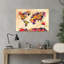 «Vibrant World Map», art mural moderne contemporain abstrait-129152081