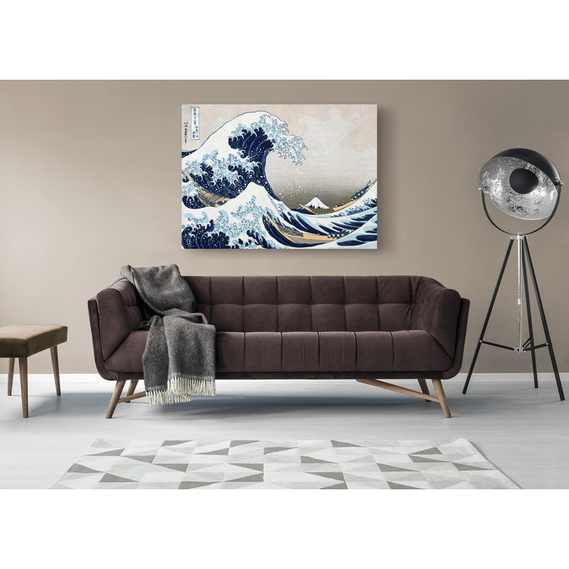 The Wave Off Kanagawa by Katsushika Hokusai - Wrapped Canvas Painting, 70cm H x 100cm W x 4cm D