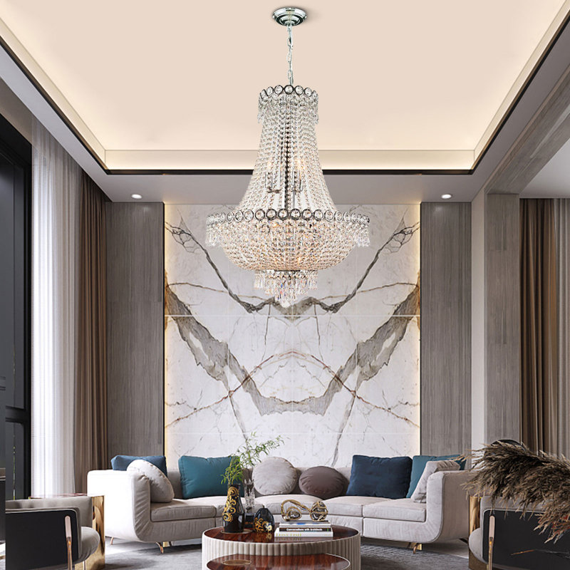 Lustre en cristal de style Empire 12 lumières Adnopoz