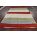 One-of-a-Kind 6'7" X 9'6" New Age Wool Area Rug in