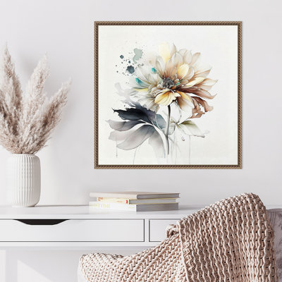 Pastel Flower by Incado Framed Canvas Wall Art Print