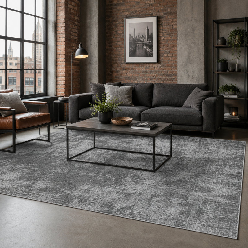 Abstract Cotton and Chenille Flatweave Area Rug, 60 x 100 cm