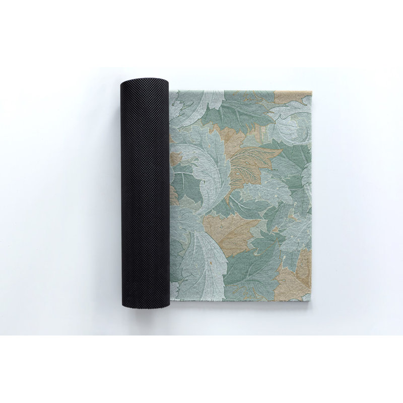 Non-Slip Floral Outdoor Doormat