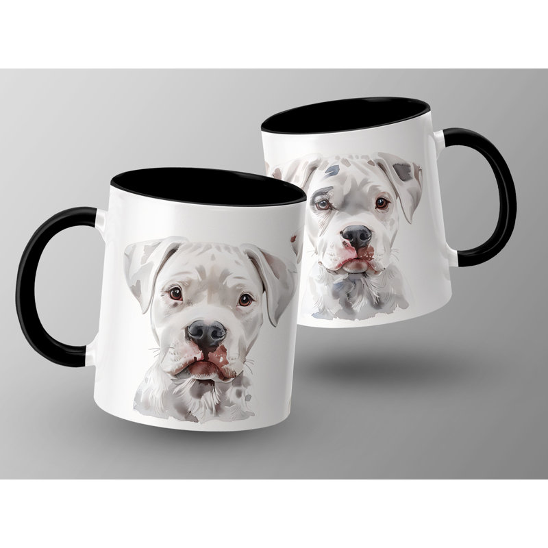 Three American Bulldog Design 11oz Coffee Mug, 2