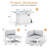Modern 9-Piece Aluminum Patio Conversation Set with Propane Fire Pit Table, 500lb Capacity Heavy-Duty Outdoor Sectional Set with Cushions-1418358814