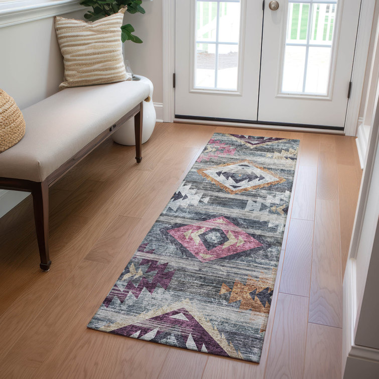 Malchow Flatweave Washable Southwestern Indoor / Outdoor Rug