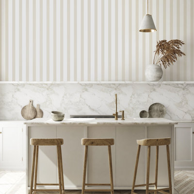 Style Sisters Classic Thin Stripe Design 10.06m x 53cm Matte Wallpaper Roll
