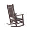 Chaise berçante d'extérieur en plastique avec table de bout Vinnie-2067312521