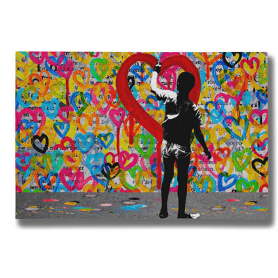 «Put My Heart Into It» par DB Waterman, art mural sur toile