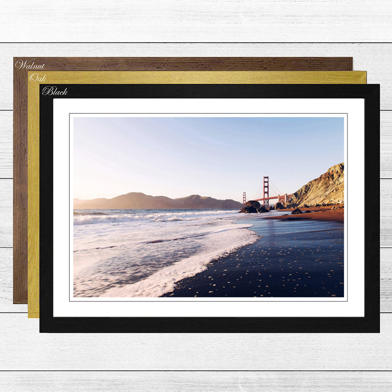 Single Picture Frame Print, Black