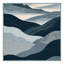 Tapis gris moderne et contemporain lavable à la machine Bemott - Reliure bleu ciel-482408674