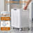 Breathable Rolling Laundry Basket, Foldable Laundry Hamper With Handle And Wheels, Plastic Laundry Bin Clothes Storage Basket For Home Laundry Room Bedroom Dorm