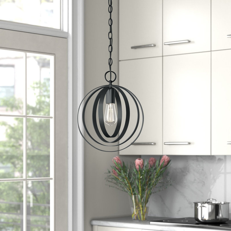 Cueva 1 - Light Unique/Statement Pendant, Matte Black