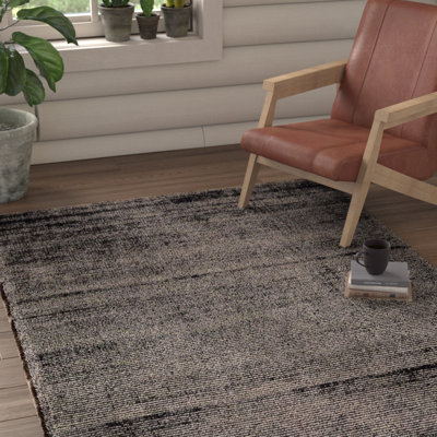 Shiey Solid Colour Wool Area Rug
