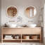 Miroir mural rond 27,5 po pour meuble-lavabo-103867482-103867480