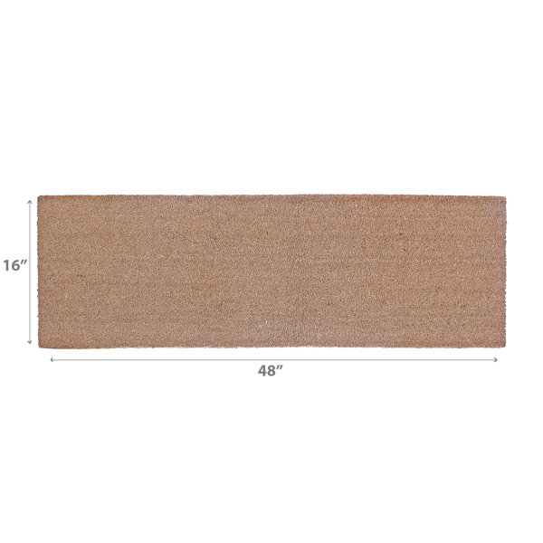  IH CASADECOR Plain Coir Door Mat (24 X 36), Brown