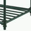 Table d'appoint en chêne et plage noire, avec base rayée