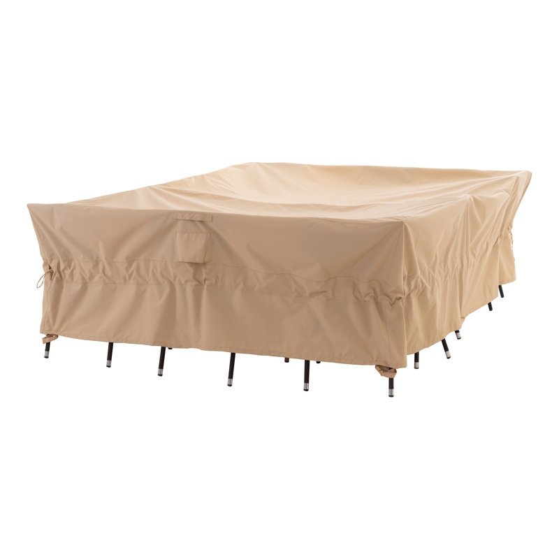 Premium Waterproof Outdoor Patio Rectangular Table Cover 86"(L)x47"(W)x31"(H), Solution Dyed Rip-Stop Fabric, 3-Year Warranty