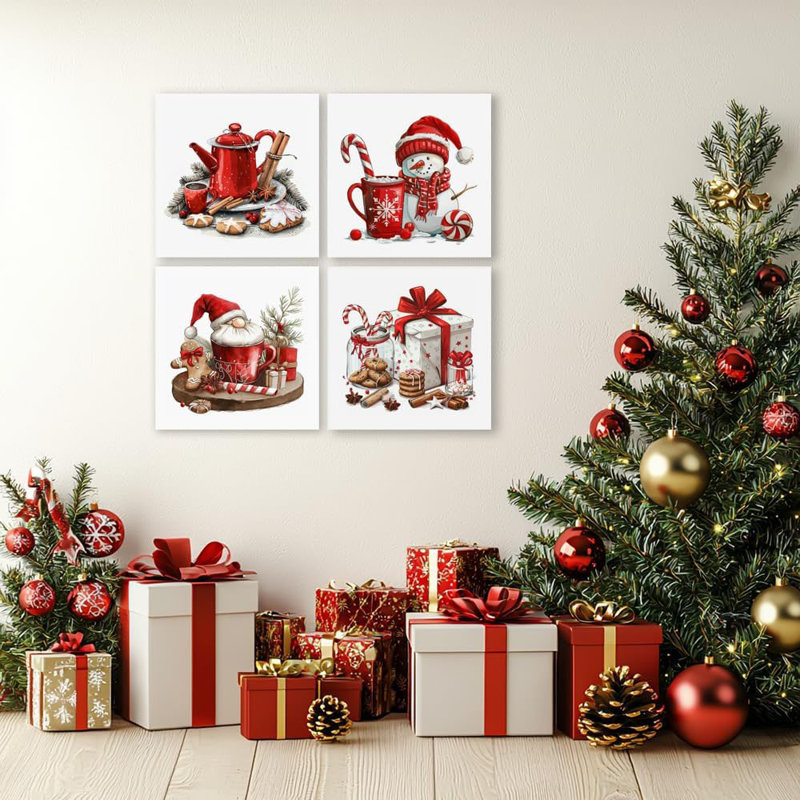 4 Piece Wrapped Canvas Print