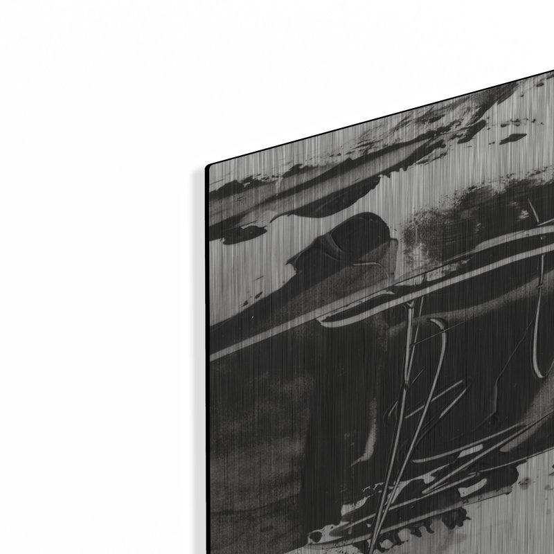«Jagged Edge 1» par Ethan Harper, art mural en métal, H 36 po x l 36 po