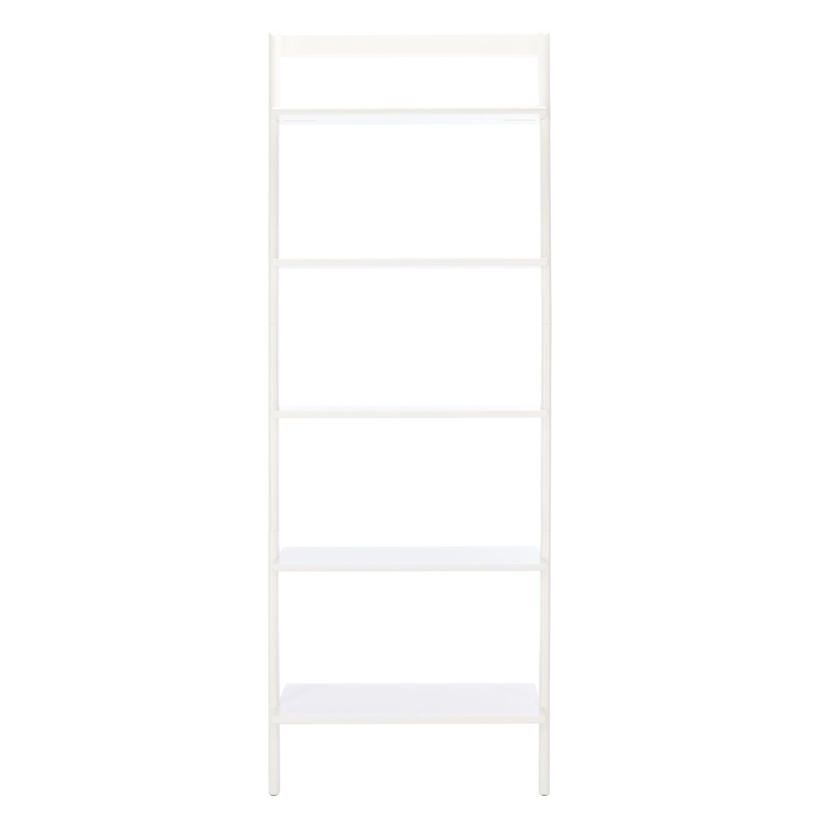 Joe Ladder Bookcase, White, 76" H x 28" W x 14" D