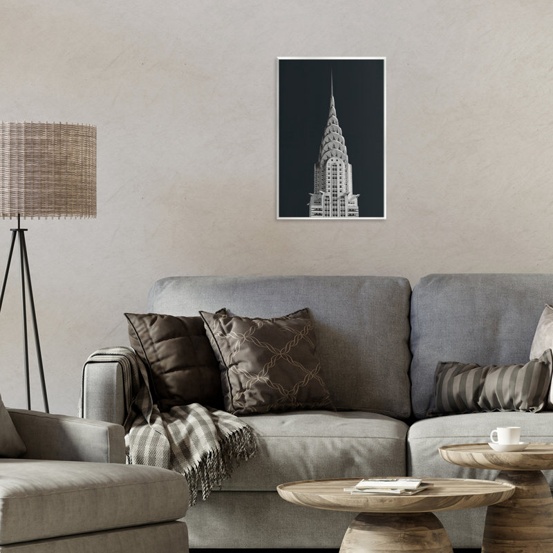 Chrysler Building Architecture, plaque murale, conception par Wild Apple Portfolio, H 15 po x l 10 po