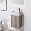 Lavabo à fixation murale simple 15,75 "x 10,75" avec trou unique à droite Britannia
