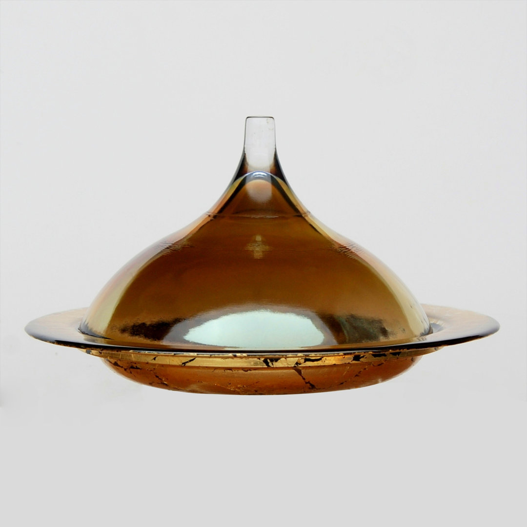 Mercer41 Olive Glass Covered Dish Mercer41