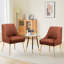 Chaise d'appoint rembourrée en velours avec pieds dorés -903341576