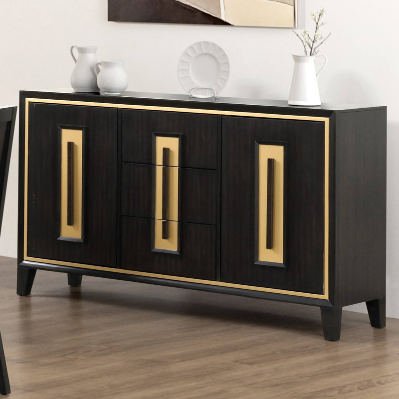 Desserte contemporaine l 60,4 po, espresso