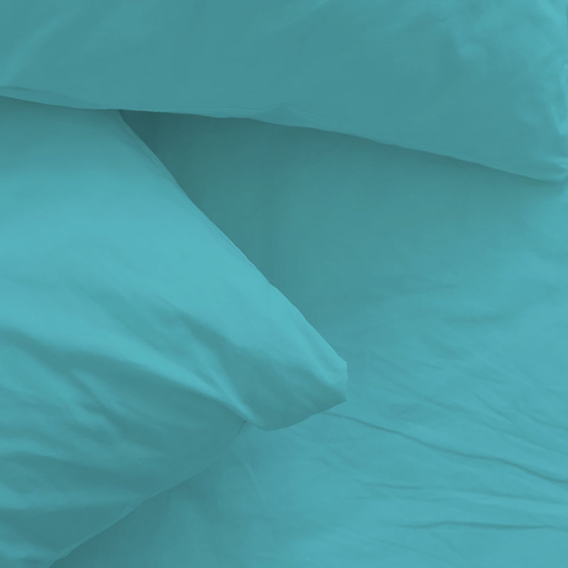 Ensemble de draps en rayonne de bambou 6 pièces , Ensemble de draps pour taille de lit très grand a, Bleu sarcelle