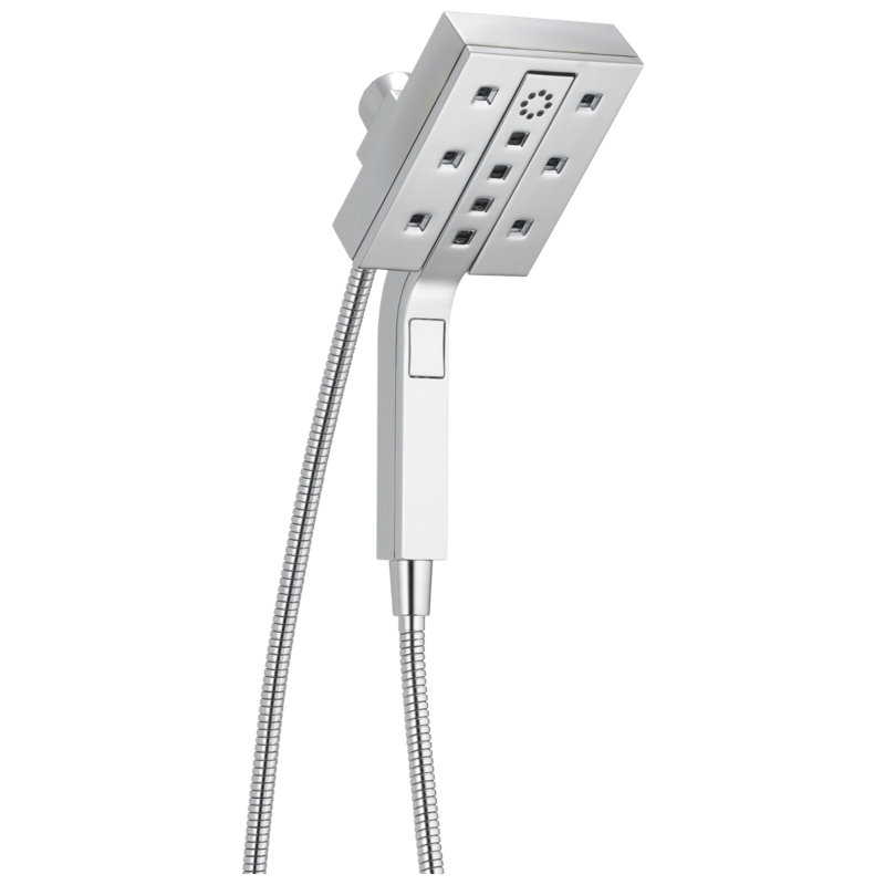 Universal Showering Components Multi Function Dual Shower Head with H2okinetic Technology, Chrome