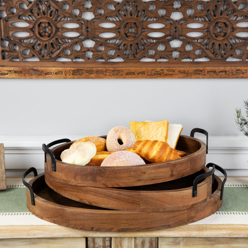 Wood Tray - Set of 3