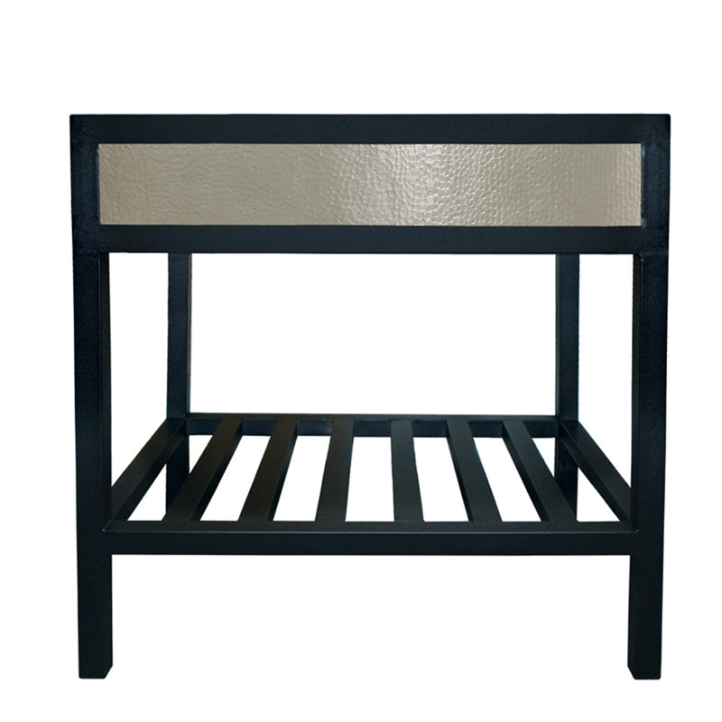 Cuzco 36" Single Bathroom Vanity Base Only, Brushed Nickel