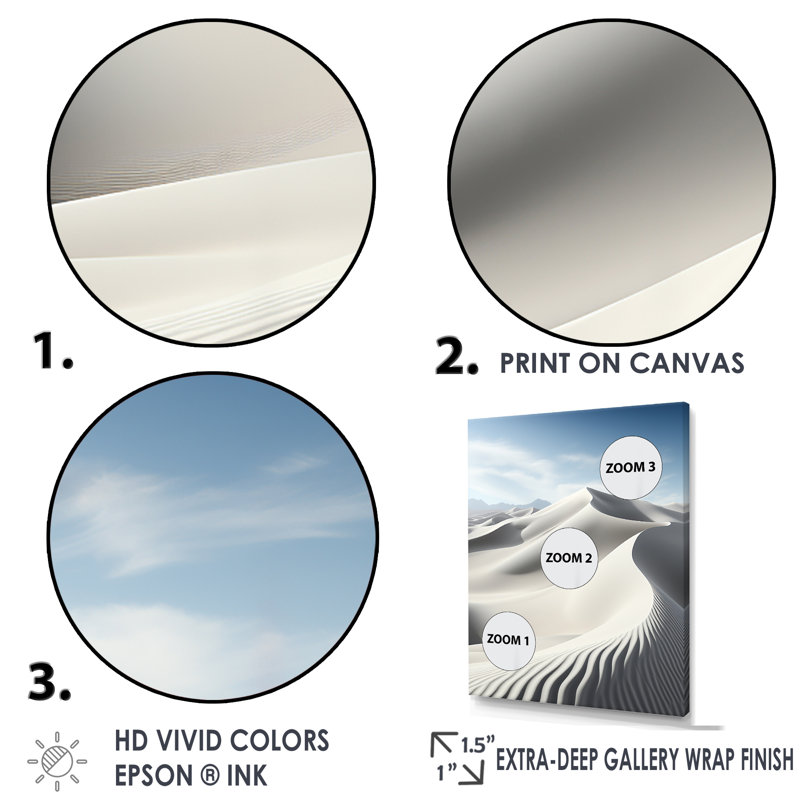 «Desert Dreams Minimalisme Embrace IV», art mural sur toile, H 32 po x l 24 po x P 1 po, Cadre flottant doré