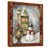 Toile avec cadre flottant brun