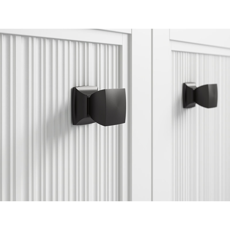 Bouton d'armoire Hearthaven, Noir mat