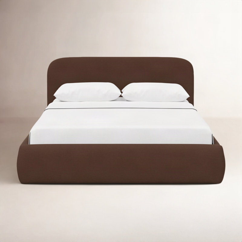 Lit plateforme 37 po Daphne, Double, Marron