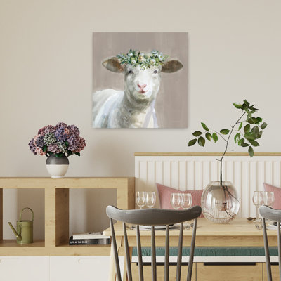 Art floral fantaisiste taupe Barnyard Whimsy II