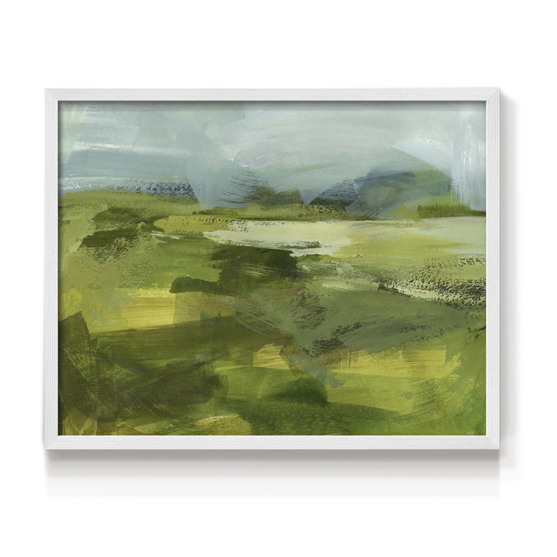 Emerald View IV - Reproduction encadrée - Restickable, H 16 po x l 20 po, Blanc