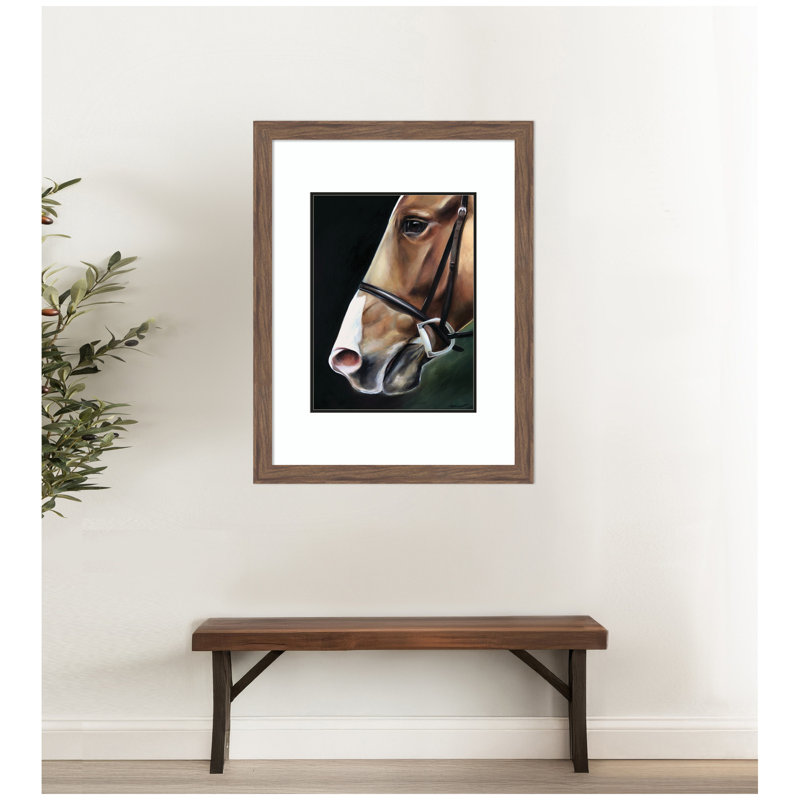 «Chestnut Horse» par Mary Sparrow, impression murale encadrée