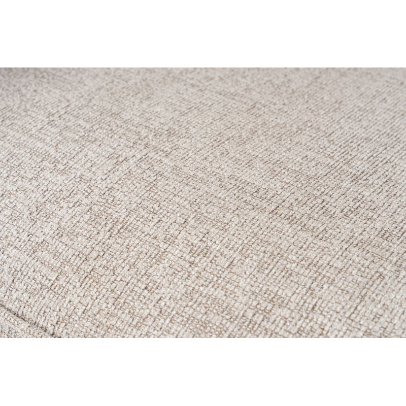 Stylish 3-Seat Sofa, Mocha, 119.3 x 42.5 x 25.6 inches | 100% Hornbeam Frame, 100% Linen Fabric, 32 DNS Foam for Comfort | Includes 2 Pillows, Plastic Legs | Perfect for Living Room & Family Spaces