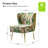 Mccowan Felicia Velvet Barrel Chair with Tufted Back-479172705